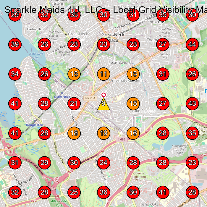 Sparkle Maids 4U, LLC GeoGrid visibility map for House Cleaning Service in None